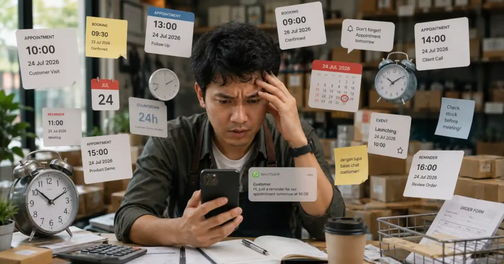 Orang sibuk banyak jadwal tidak punya sistem reminder