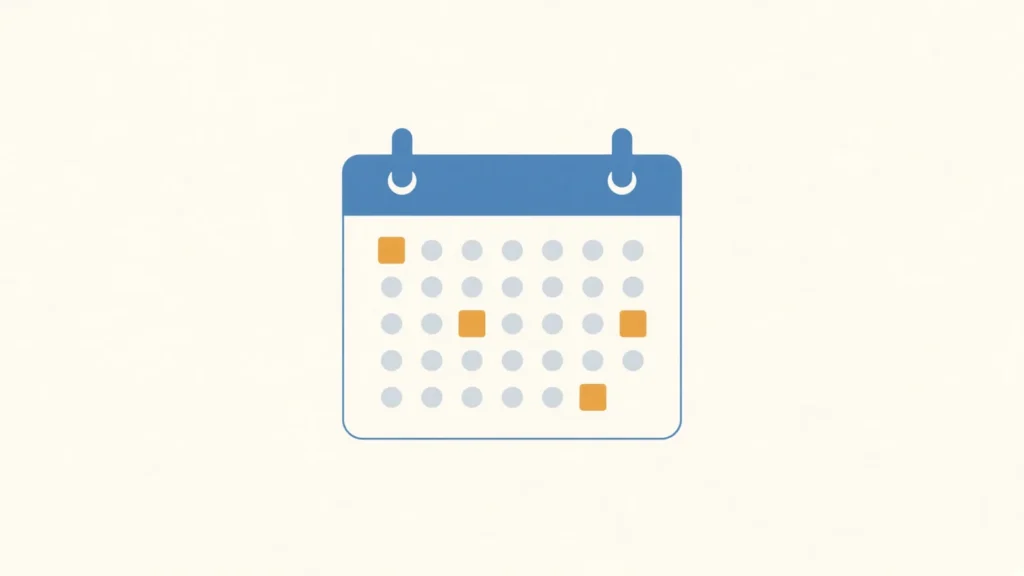 Ilustrasi kalender dengan tanggal merah hari libur nasional Indonesia
